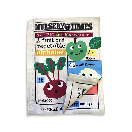 Fruit & Veg ABC Crinkly Cloth Newspaper