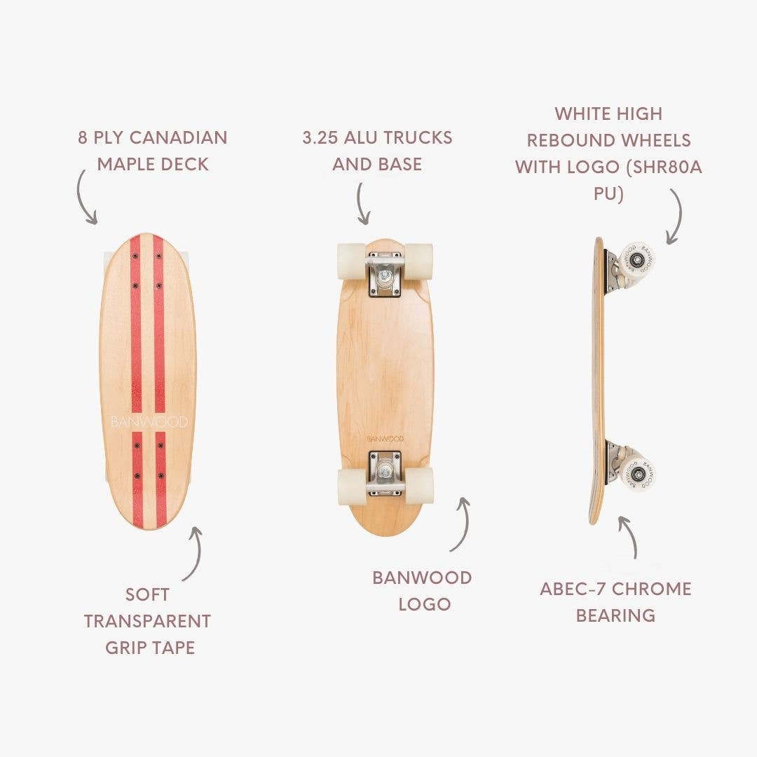 Banwood Retro Skateboard - Red