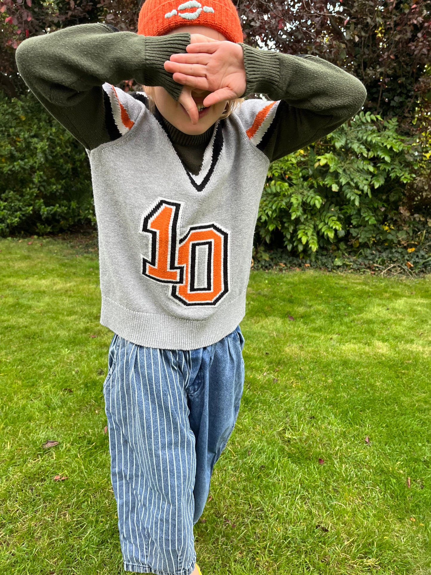 Preloved Stella McCartney, Number 10 Varsity Jumper, 7 - 8 Years