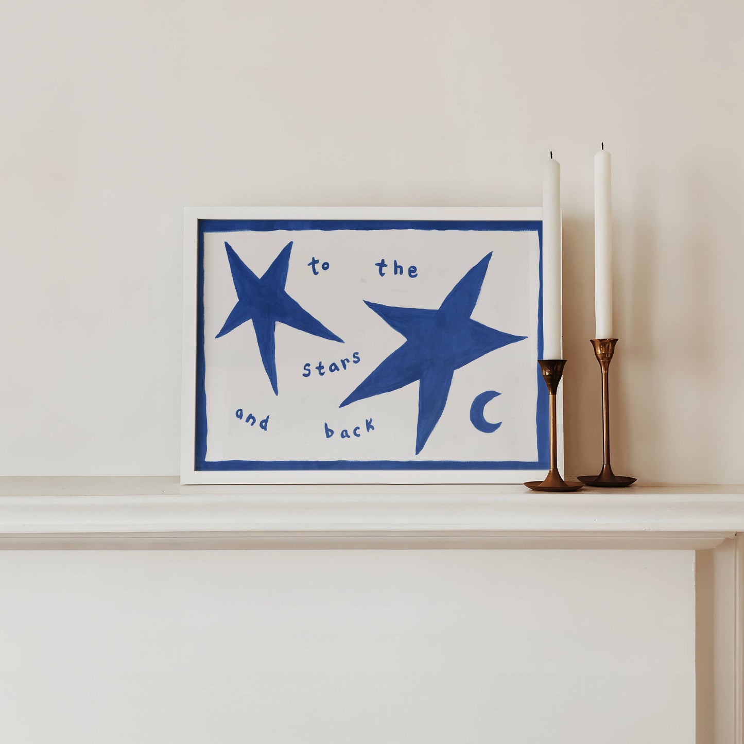 Lune Club - To The Stars and Back Print: Blue, Unframed, A3
