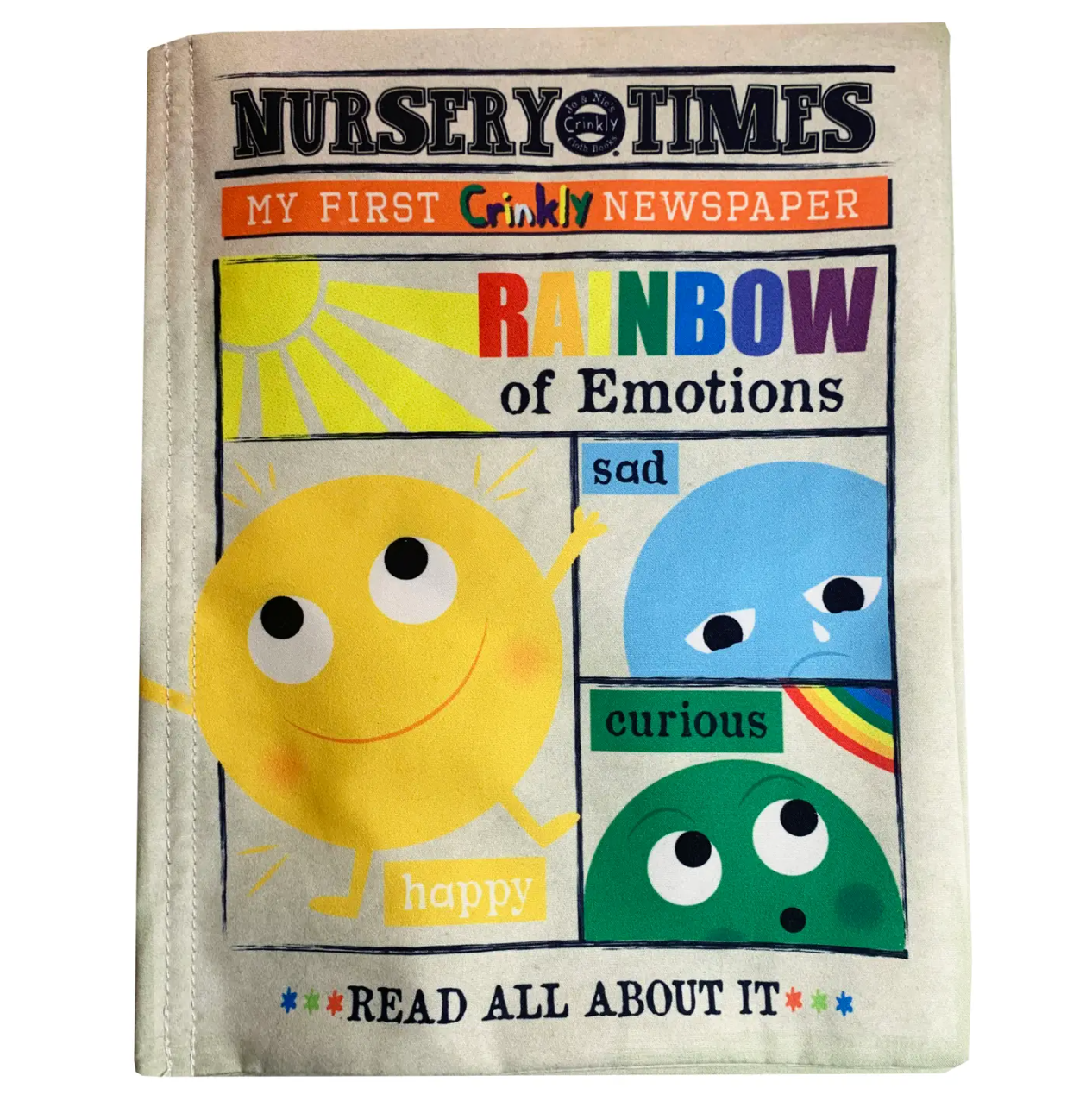 Rainbow of Emotions Crinkly Cloth Book