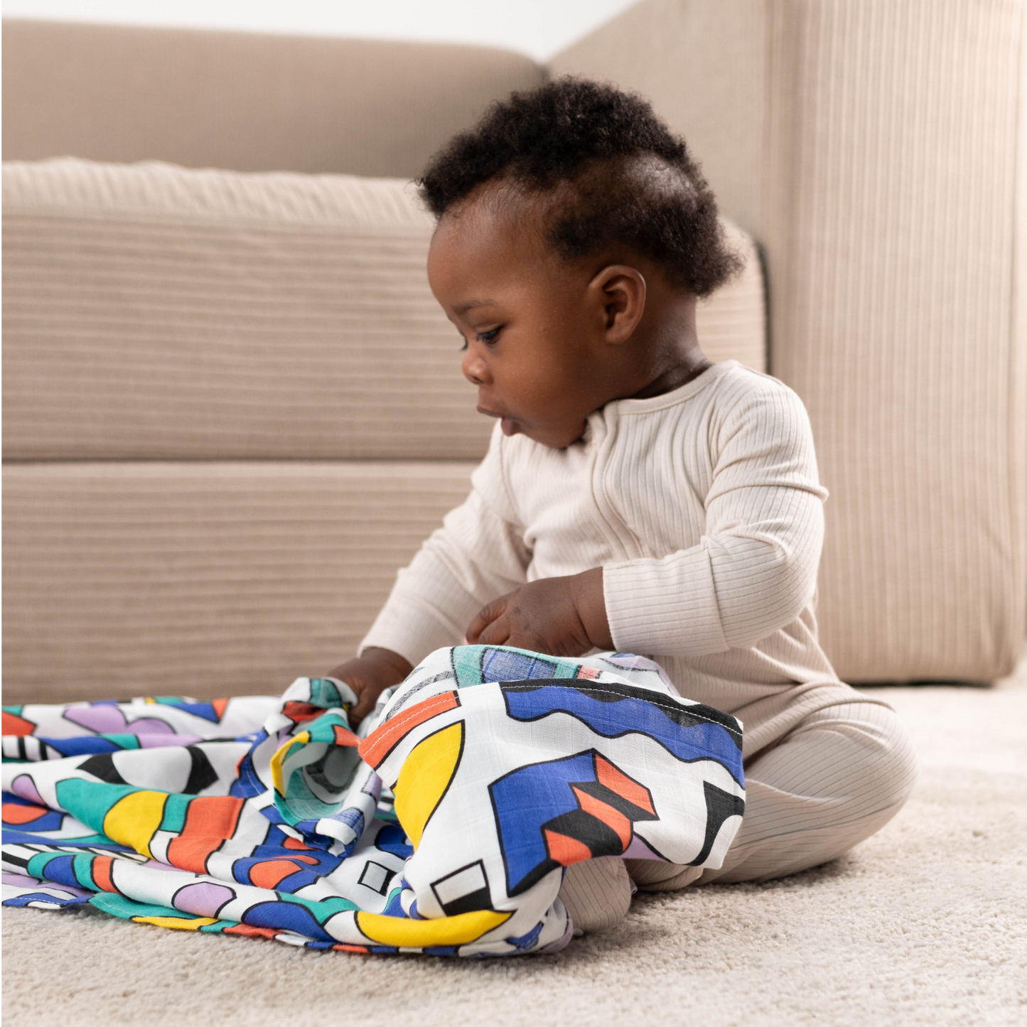 Etta Loves X Walala Studio 'Shapes' XL Muslin