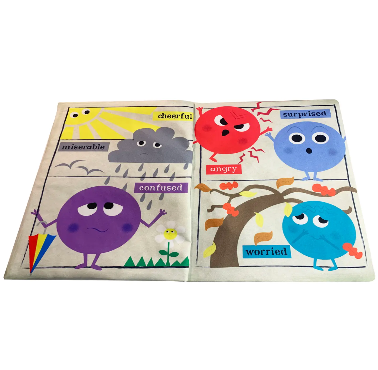 Rainbow of Emotions Crinkly Cloth Book