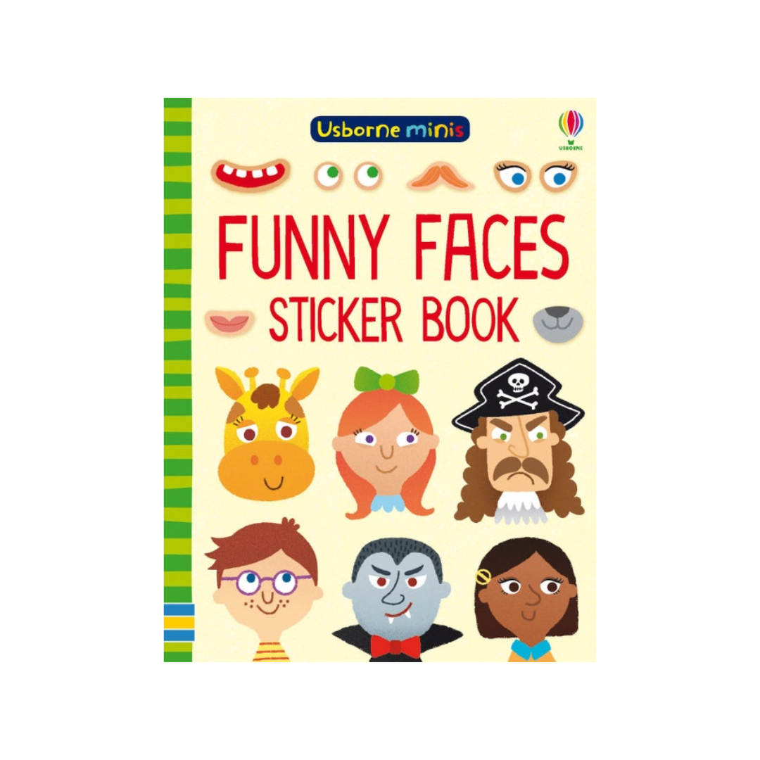 Usborne Minis: Funny Faces Sticker Book