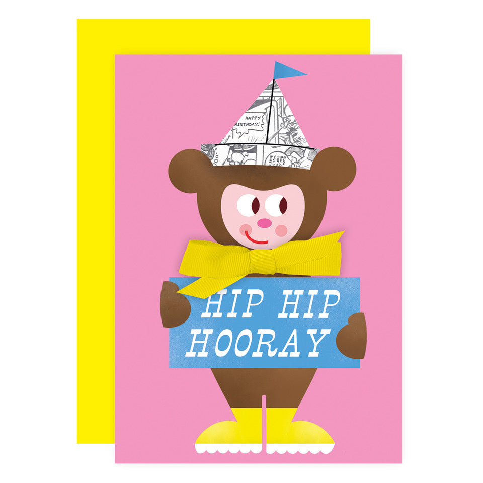 Petit Pals, Hip Hip Hooray Bear Card